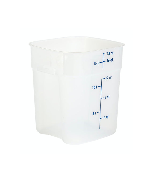 Hộp Đựng Thực Phẩm Vuông FreshPro Cambro 18SFSPROPP190 17 lít - CamSquare®, Polypropylene, Trong Mờ