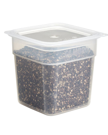 Hộp Đựng Thực Phẩm Vuông FreshPro Cambro 1SFSPROPP190 0.9 lít - CamSquare®, Polypropylene, Trong Mờ