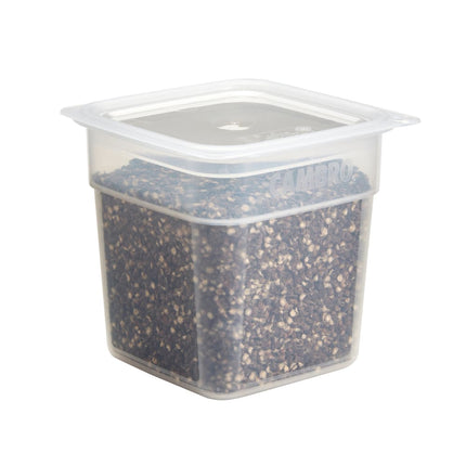 Hộp Đựng Thực Phẩm Vuông FreshPro Cambro 1SFSPROPP190 0.9 lít - CamSquare®, Polypropylene, Trong Mờ