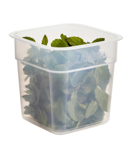 Hộp Đựng Thực Phẩm Vuông FreshPro Cambro 1SFSPROPP190 0.9 lít - CamSquare®, Polypropylene, Trong Mờ