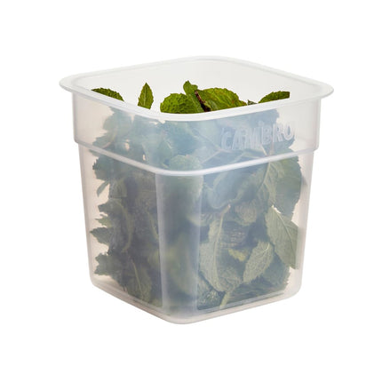 Hộp Đựng Thực Phẩm Vuông FreshPro Cambro 1SFSPROPP190 0.9 lít - CamSquare®, Polypropylene, Trong Mờ