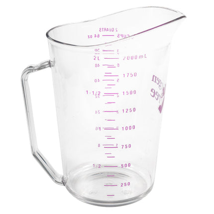 Cốc Đong Cambro 200MCCW441 Dung Tích 1.9 lít Không Gây Dị Ứng Polycarbonate Trong