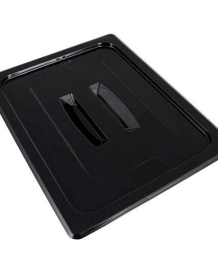 Cambro 20CWCH110 Camwear Food Pan Cover - Half Size, Flat, Handle, Black