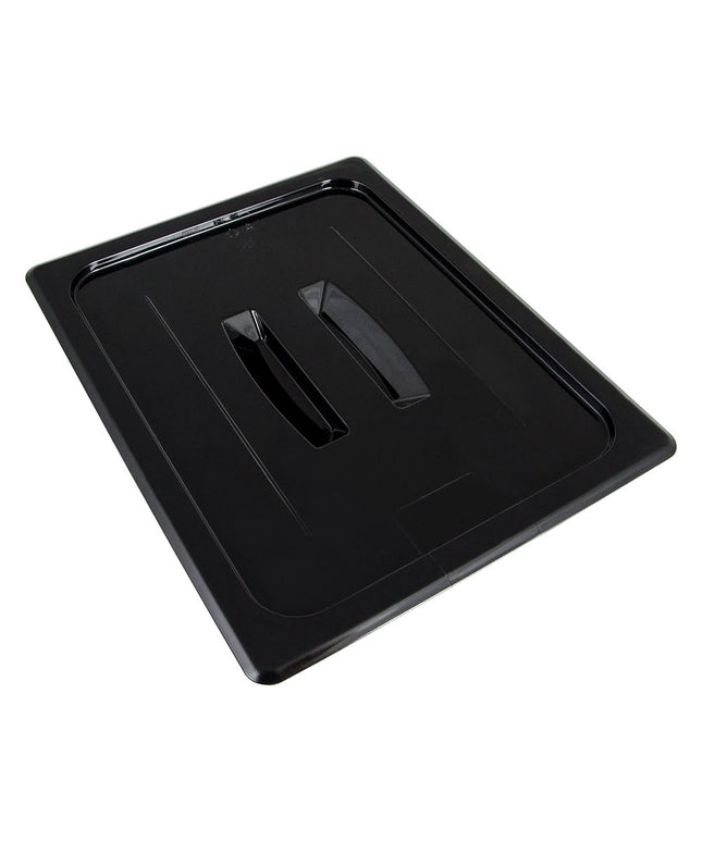 Cambro 20CWCH110 Camwear Food Pan Cover - Half Size, Flat, Handle, Black
