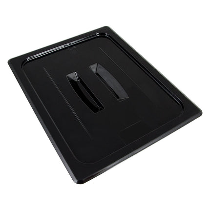 Cambro 20CWCH110 Camwear Food Pan Cover - Half Size, Flat, Handle, Black