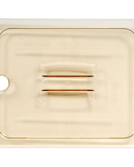 Nắp Khay Thực Phẩm Cambro 20HPCHN150 H-Pan - Kích Thước Nửa Khay, Có Rãnh, Tay Cầm, Chống Dính, Màu Hổ Phách