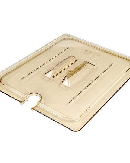 Nắp Khay Thực Phẩm Cambro 20HPCHN150 H-Pan - Kích Thước Nửa Khay, Có Rãnh, Tay Cầm, Chống Dính, Màu Hổ Phách