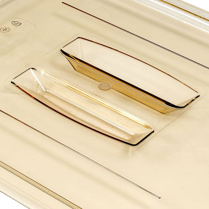 Nắp Khay Thực Phẩm Cambro 20HPCHN150 H-Pan - Kích Thước Nửa Khay, Có Rãnh, Tay Cầm, Chống Dính, Màu Hổ Phách