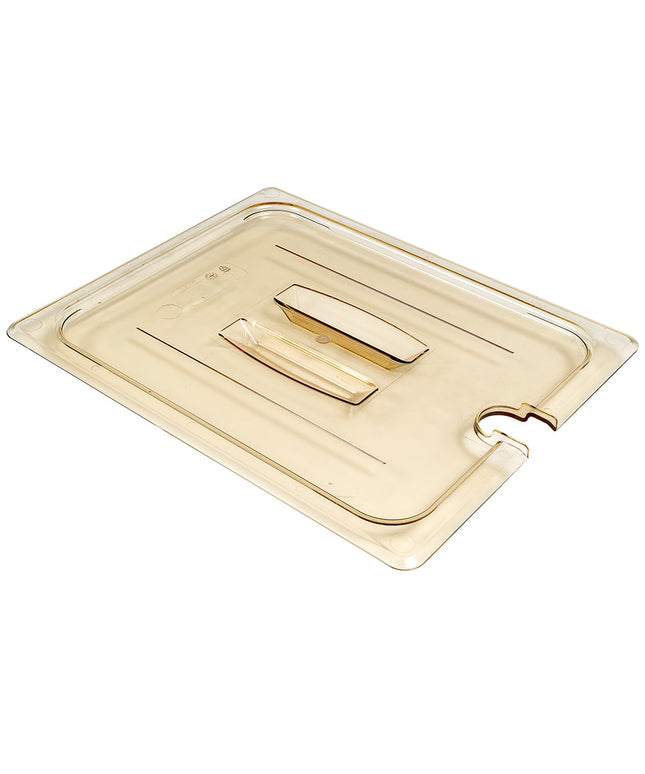 Nắp Khay Thực Phẩm Cambro 20HPCHN150 H-Pan - Kích Thước Nửa Khay, Có Rãnh, Tay Cầm, Chống Dính, Màu Hổ Phách