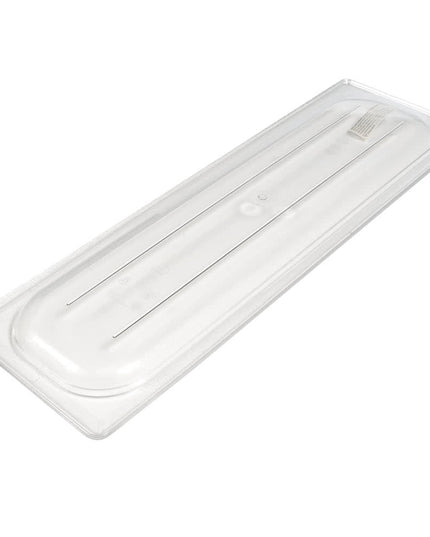 Cambro 20LPCWC135 Camwear Nắp Khay Đựng Thực Phẩm - Kích Cỡ Nửa Dài, Phẳng, Trong Suốt