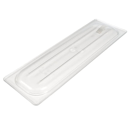 Cambro 20LPCWC135 Camwear Nắp Khay Đựng Thực Phẩm - Kích Cỡ Nửa Dài, Phẳng, Trong Suốt