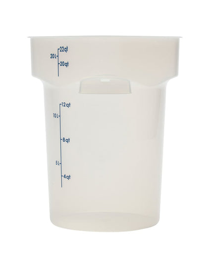 Cambro 22RFSPROPP190 Hộp Đựng Thực Phẩm Tròn CamRound® FreshPro 20.8 lít - Nhựa Polypropylene, Trong Mờ