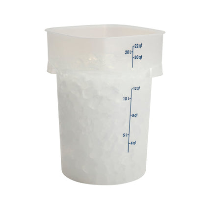 Cambro 22RFSPROPP190 Hộp Đựng Thực Phẩm Tròn CamRound® FreshPro 20.8 lít - Nhựa Polypropylene, Trong Mờ
