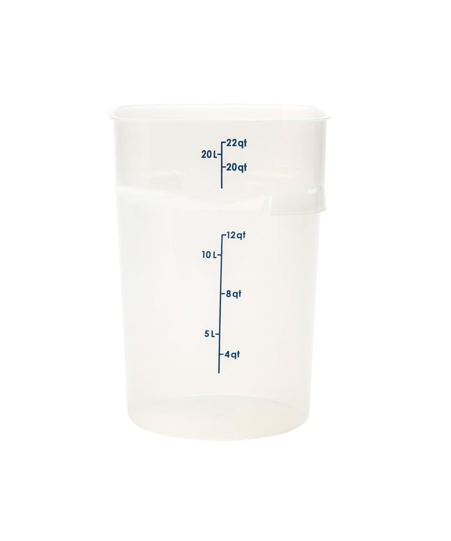Cambro 22RFSPROPP190 Hộp Đựng Thực Phẩm Tròn CamRound® FreshPro 20.8 lít - Nhựa Polypropylene, Trong Mờ