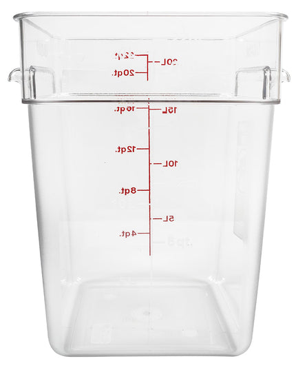 Hộp Đựng Thực Phẩm Vuông Cambro 22SFSCW135 Dung Tích 20.8 lít - CamSquare®, Polycarbonate, Trong Suốt