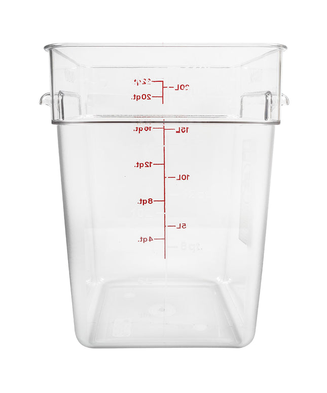 Hộp Đựng Thực Phẩm Vuông Cambro 22SFSCW135 Dung Tích 20.8 lít - CamSquare®, Polycarbonate, Trong Suốt