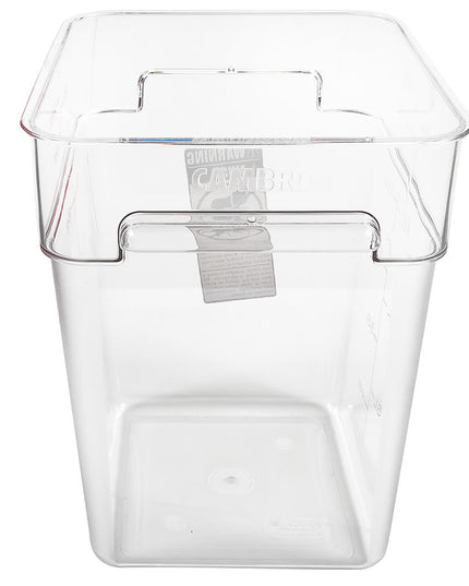 Hộp Đựng Thực Phẩm Vuông Cambro 22SFSCW135 Dung Tích 20.8 lít - CamSquare®, Polycarbonate, Trong Suốt