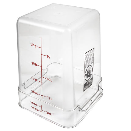 Hộp Đựng Thực Phẩm Vuông Cambro 22SFSCW135 Dung Tích 20.8 lít - CamSquare®, Polycarbonate, Trong Suốt