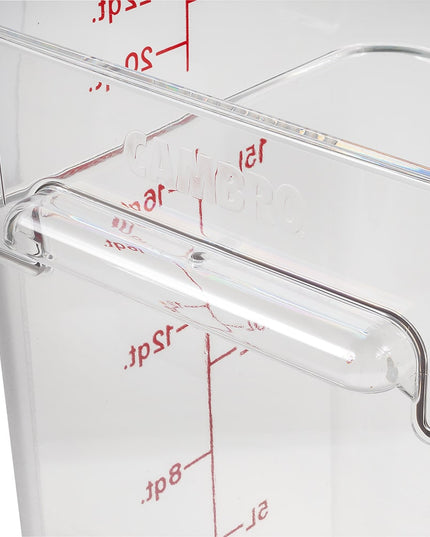 Hộp Đựng Thực Phẩm Vuông Cambro 22SFSCW135 Dung Tích 20.8 lít - CamSquare®, Polycarbonate, Trong Suốt