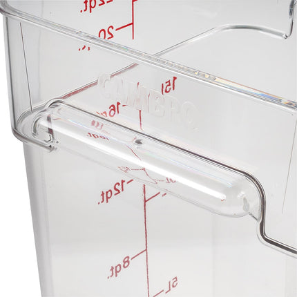 Hộp Đựng Thực Phẩm Vuông Cambro 22SFSCW135 Dung Tích 20.8 lít - CamSquare®, Polycarbonate, Trong Suốt