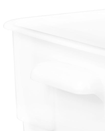 Hộp Đựng Thực Phẩm Vuông Cambro 22SFSP148 20.8 lít - CamSquare®, Polyethylene, Trắng Tự Nhiên