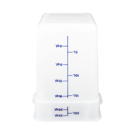 Hộp Đựng Thực Phẩm Vuông Cambro 22SFSP148 20.8 lít - CamSquare®, Polyethylene, Trắng Tự Nhiên
