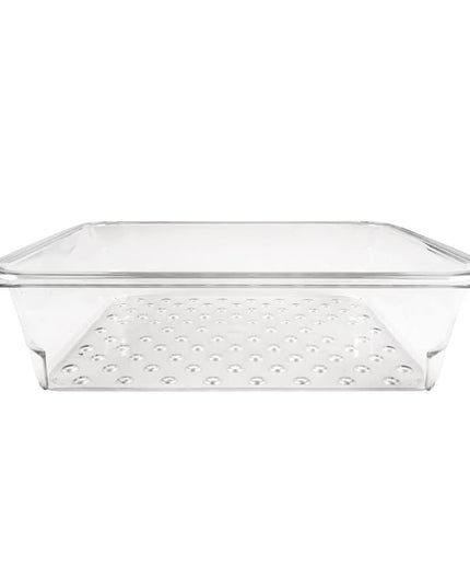 Cambro 23CLRCW135 Camwear Rổ Lọc - Kích Thước Nửa, Sâu 7.6 cm, Trong Suốt