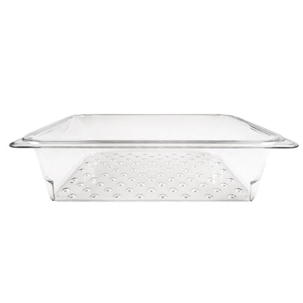 Cambro 23CLRCW135 Camwear Rổ Lọc - Kích Thước Nửa, Sâu 7.6 cm, Trong Suốt