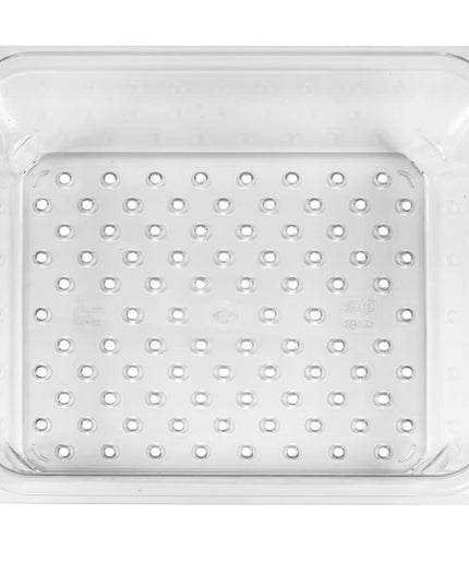 Cambro 23CLRCW135 Camwear Rổ Lọc - Kích Thước Nửa, Sâu 7.6 cm, Trong Suốt