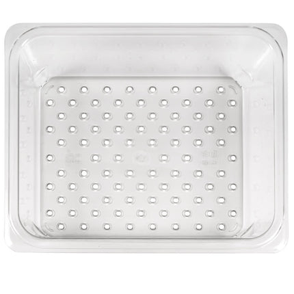 Cambro 23CLRCW135 Camwear Rổ Lọc - Kích Thước Nửa, Sâu 7.6 cm, Trong Suốt