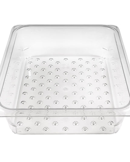 Cambro 23CLRCW135 Camwear Rổ Lọc - Kích Thước Nửa, Sâu 7.6 cm, Trong Suốt