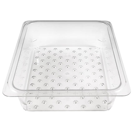 Cambro 23CLRCW135 Camwear Rổ Lọc - Kích Thước Nửa, Sâu 7.6 cm, Trong Suốt
