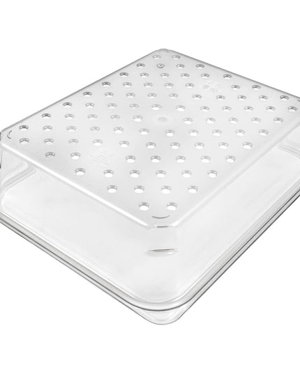 Cambro 23CLRCW135 Camwear Rổ Lọc - Kích Thước Nửa, Sâu 7.6 cm, Trong Suốt