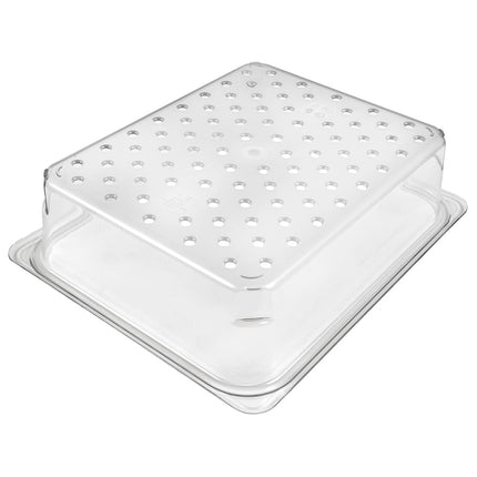 Cambro 23CLRCW135 Camwear Rổ Lọc - Kích Thước Nửa, Sâu 7.6 cm, Trong Suốt