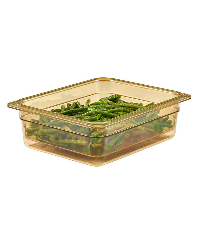 Cambro 23CLRHP150 Rổ Lọc H-Pan - Kích Thước Nửa Khay, Sâu 7.6 cm, Màu Hổ Phách