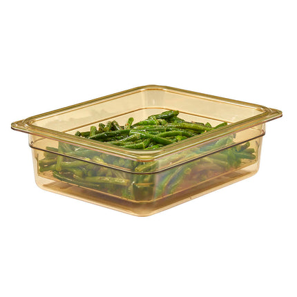 Cambro 23CLRHP150 Rổ Lọc H-Pan - Kích Thước Nửa Khay, Sâu 7.6 cm, Màu Hổ Phách