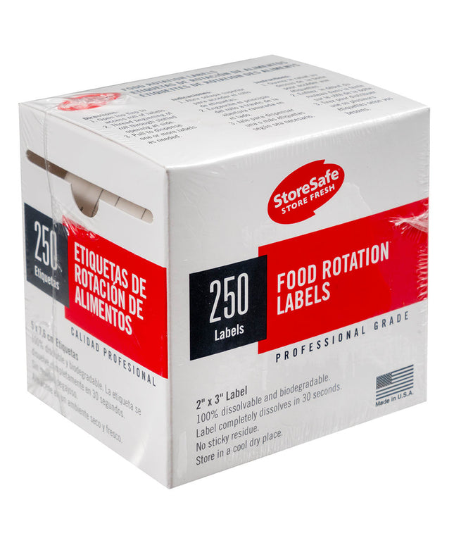 Nhãn Quay Vòng Thực Phẩm Cambro 23SLB250 StoreSafe® 5.1 x 7.6 cm Màu Trắng