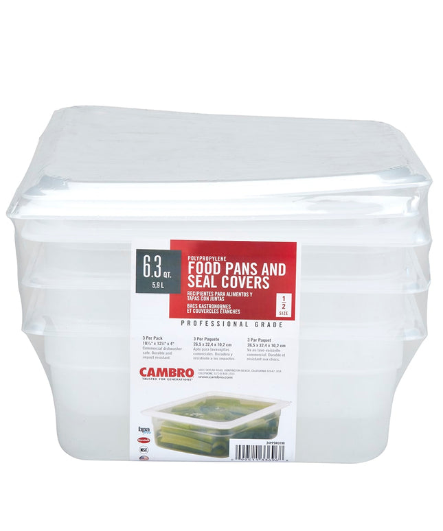 Khay Đựng Thực Phẩm Cambro 24PPSW3190 Cỡ 1/2 Sâu 10.2 cm