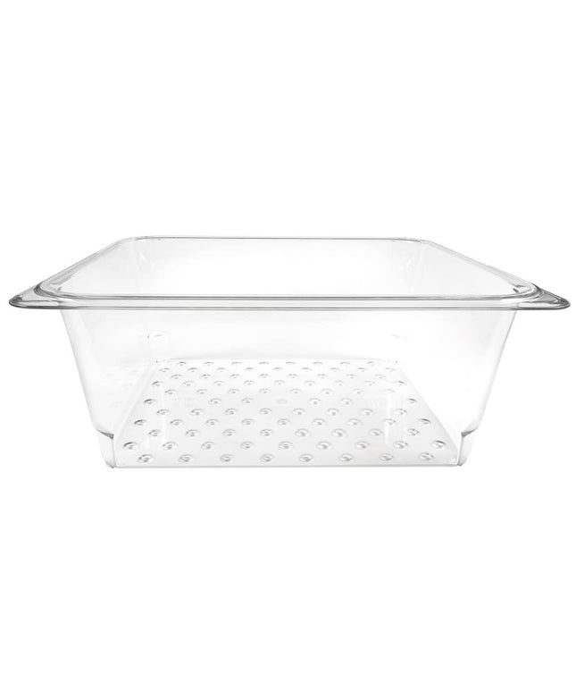 Cambro 25CLRCW135 Camwear Rổ Lọc - Cỡ Nửa, Sâu 12.7 cm, Trong Suốt