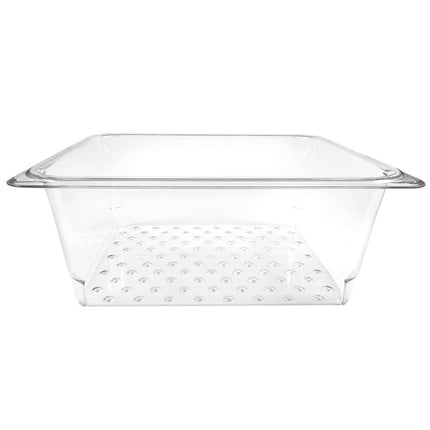 Cambro 25CLRCW135 Camwear Rổ Lọc - Cỡ Nửa, Sâu 12.7 cm, Trong Suốt