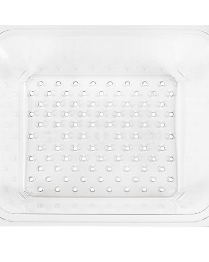 Cambro 25CLRCW135 Camwear Rổ Lọc - Cỡ Nửa, Sâu 12.7 cm, Trong Suốt