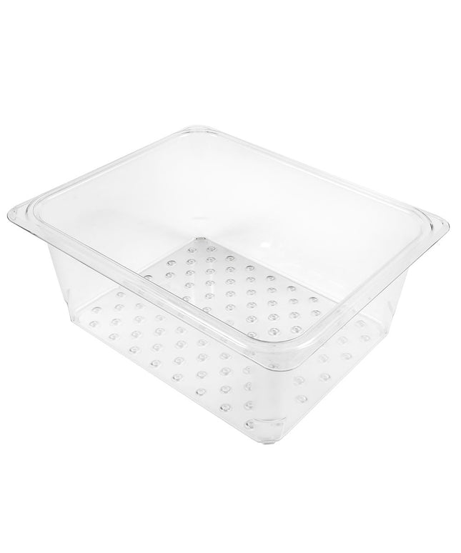 Cambro 25CLRCW135 Camwear Rổ Lọc - Cỡ Nửa, Sâu 12.7 cm, Trong Suốt