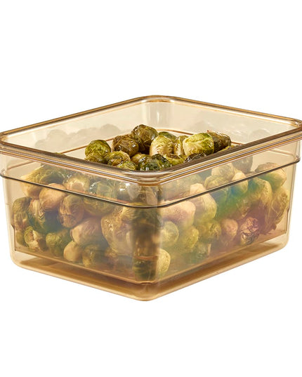 Cambro 25CLRHP150 Rổ Lọc H-Pan - Cỡ Nửa Khay, Sâu 12.7 cm, Màu Hổ Phách