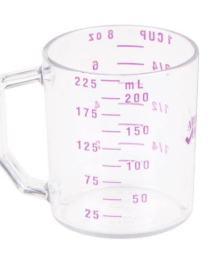Cốc Đong Khô Cambro 25MCCW441 240 ml Polycarbonate Không Gây Dị Ứng Trong Suốt