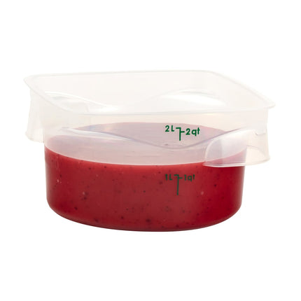 Cambro 2RFSPROPP190 Hộp Đựng Thực Phẩm Tròn CamRound® FreshPro 1.9 lít - Nhựa Polypropylene, Trong Mờ