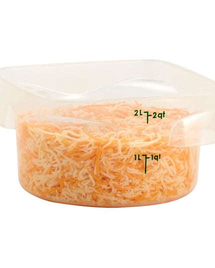 Cambro 2RFSPROPP190 Hộp Đựng Thực Phẩm Tròn CamRound® FreshPro 1.9 lít - Nhựa Polypropylene, Trong Mờ