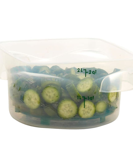 Cambro 2RFSPROPP190 Hộp Đựng Thực Phẩm Tròn CamRound® FreshPro 1.9 lít - Nhựa Polypropylene, Trong Mờ