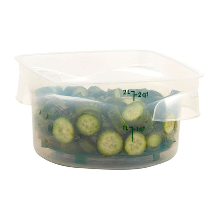 Cambro 2RFSPROPP190 Hộp Đựng Thực Phẩm Tròn CamRound® FreshPro 1.9 lít - Nhựa Polypropylene, Trong Mờ