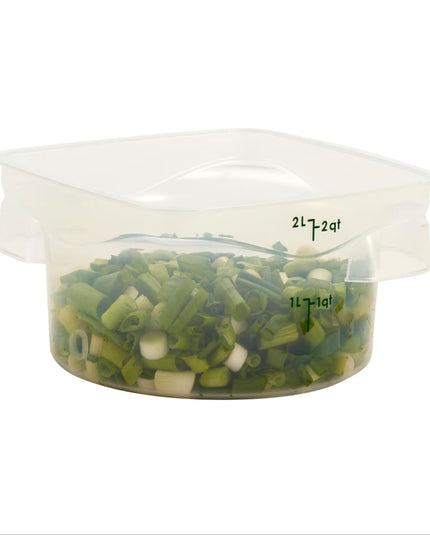Cambro 2RFSPROPP190 Hộp Đựng Thực Phẩm Tròn CamRound® FreshPro 1.9 lít - Nhựa Polypropylene, Trong Mờ
