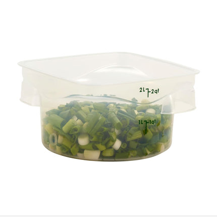Cambro 2RFSPROPP190 Hộp Đựng Thực Phẩm Tròn CamRound® FreshPro 1.9 lít - Nhựa Polypropylene, Trong Mờ
